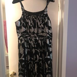 Black and silver dress